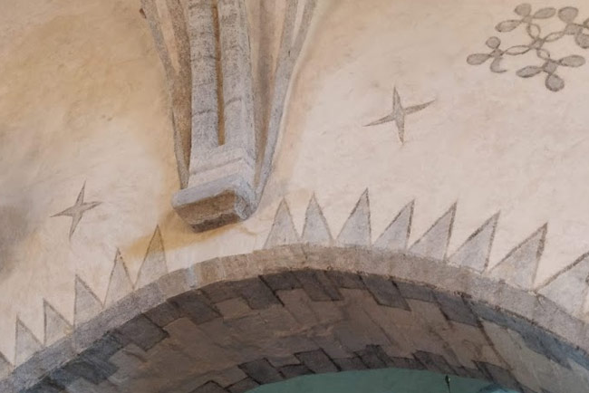 Drawings inside Harju-Risti Church