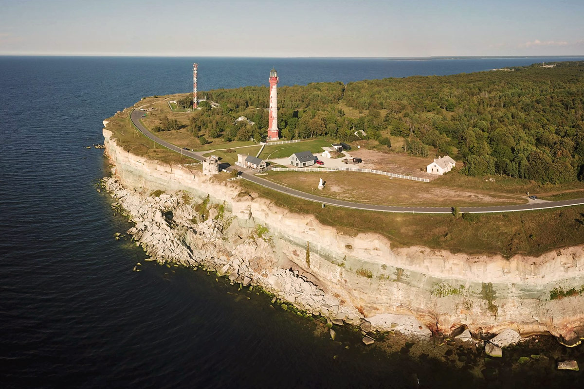 Paldiski limestone cliff and coastal trail